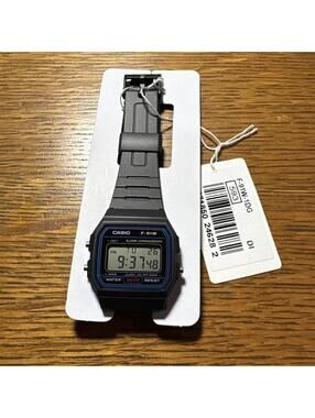 Casio F-91W-1DG Black Digital Watch